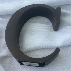 Kohl's distressed Rust  Decorative C-Shaped Accent